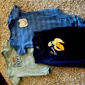 Baby boys 12 month and 9-12 month onesies